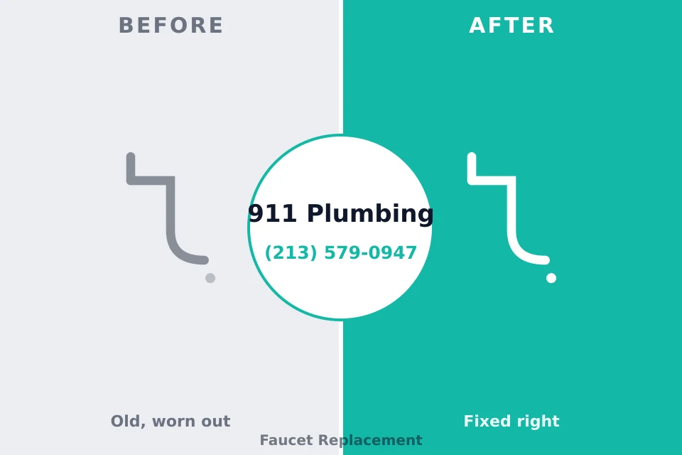 Before and after: plumbing repair Bard College, NY